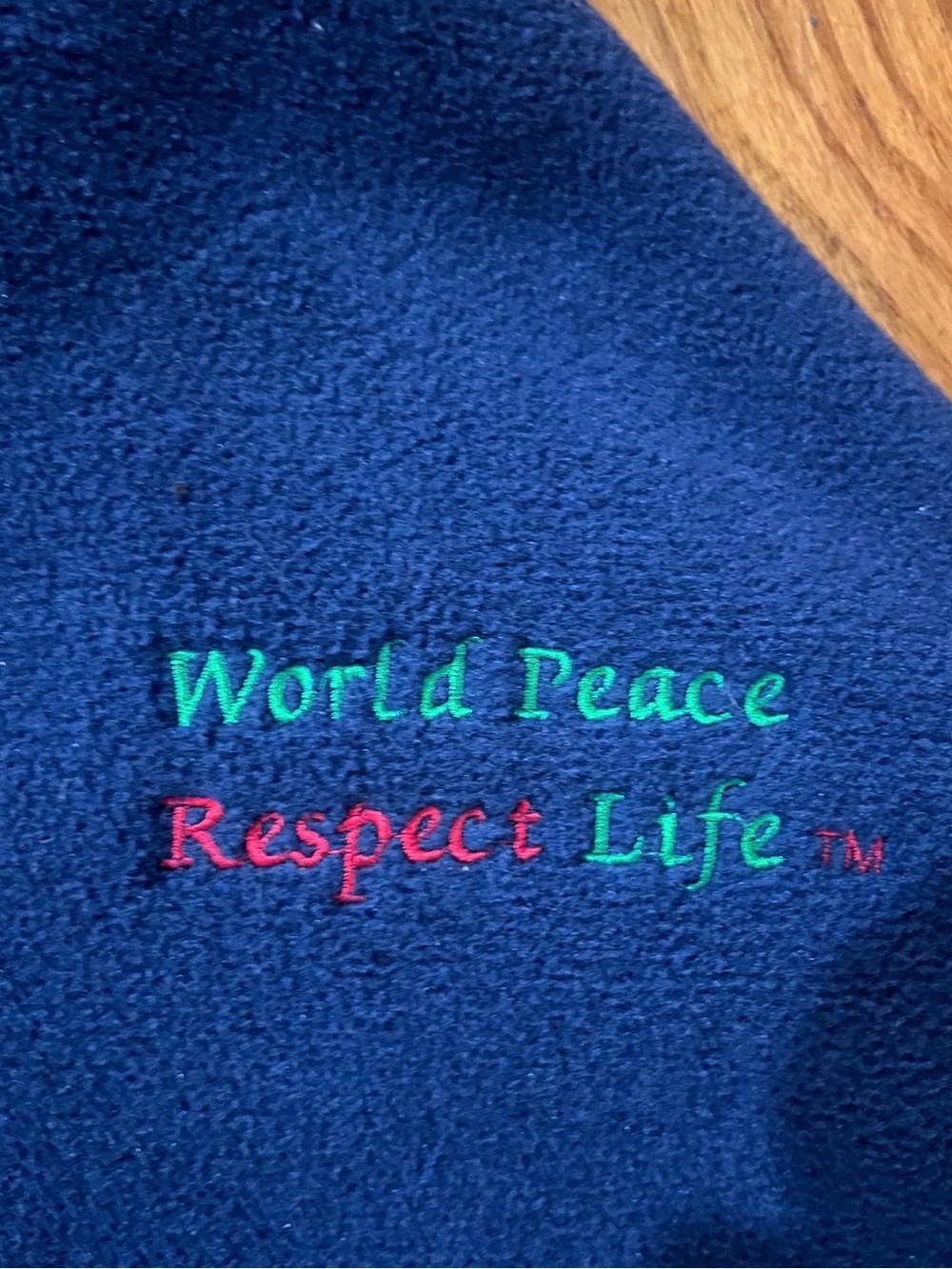 Women’s World Peace Respect Life Fleece Jacket